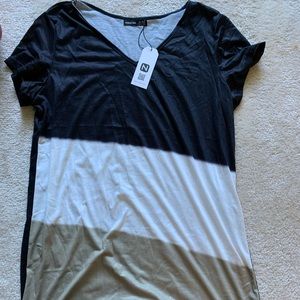 Multicolored t-shirt dress